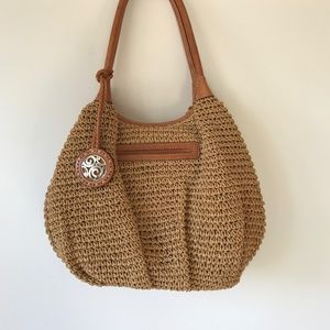 NWOT Brighton Kinley Straw Hobo London Groove